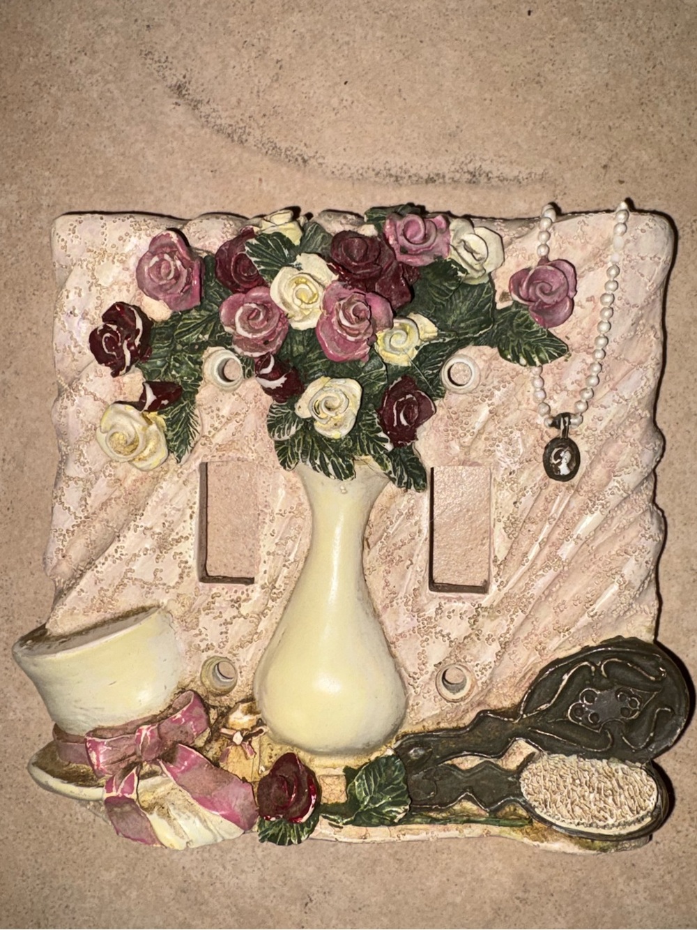 Vintage Double Light Switch Plate